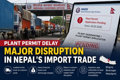 Plant Permit Delay Causing Major Disruption in Nepal’s Import Trade